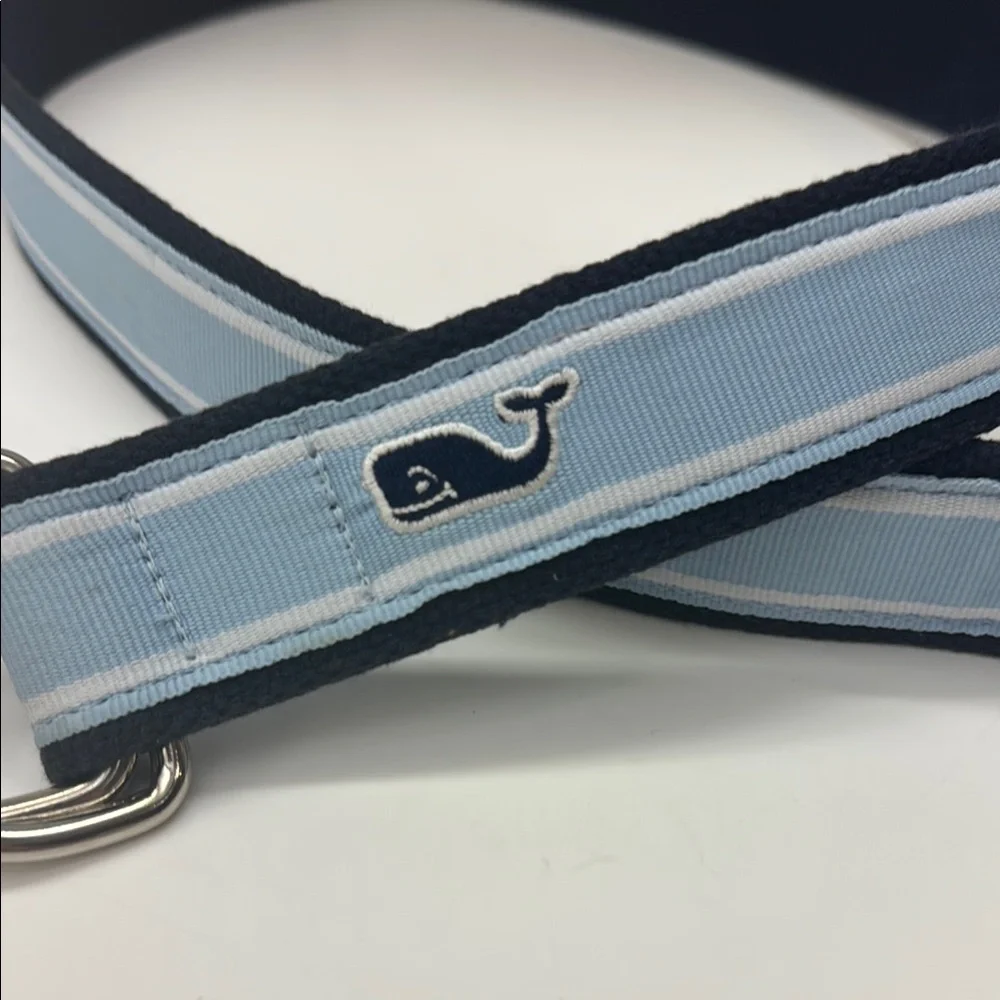 Vineyard Vines Blue and Navy Whale Belt
